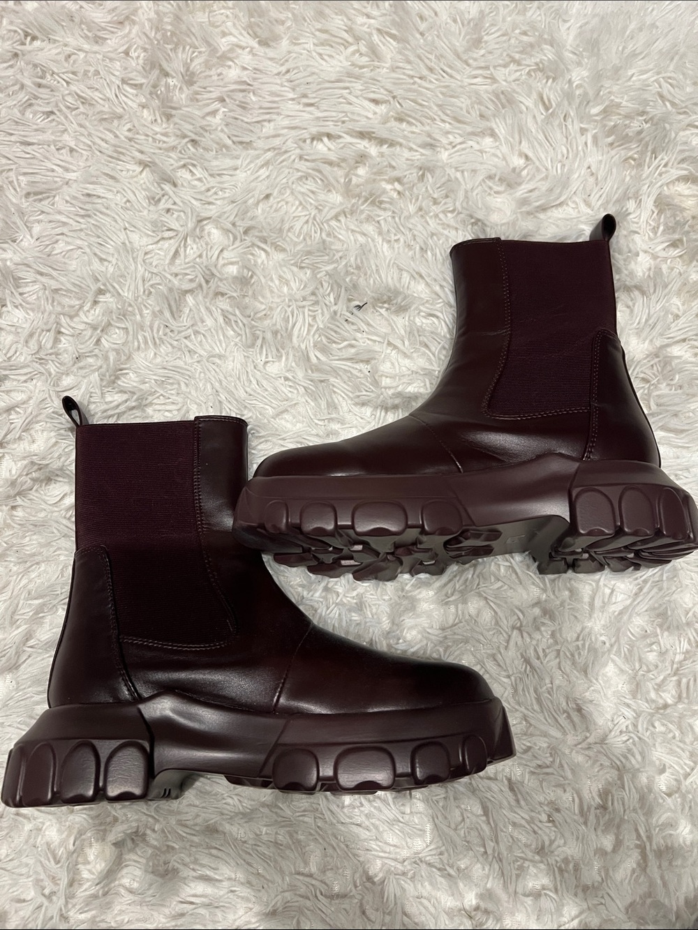 EGO Women's Chunky Chelsea Boot - Dark Burgundy
